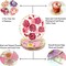 4 Pcs Flower Coasters for Drink Handmade Resin Coasters with Pressed Flowers, Round Cute Coasters for Desk Aesthetic Cup Mat Set Natural Floral Coasters Home Decor